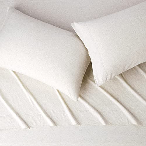 Amazon Basics Full Size Oatmeal 4-Piece Bed Sheet Set