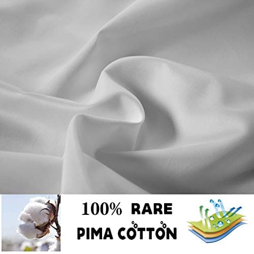 100% Supima Cotton 600 Thread Count Queen Pillowcase Set of 2, Luxury Hotel Pillow Cases