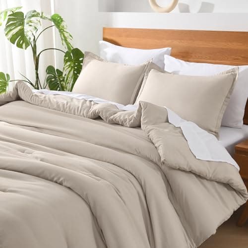 Queen Size Linen Comforter Set - Summer Soft Bed in a Bag