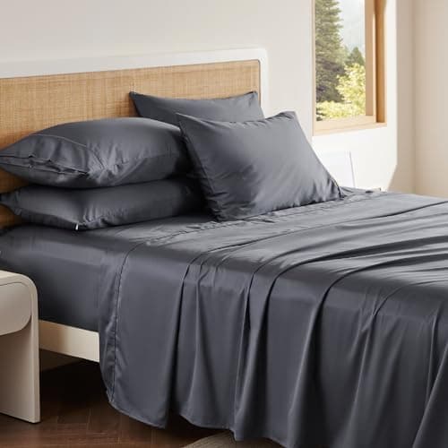 Breathable Cooling 100% Cotton Full Size Sheets with Deep Pocket