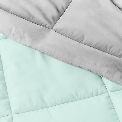 Linen Market Reversible Twin Comforter Set - Soft & Lightweight Down Alternative