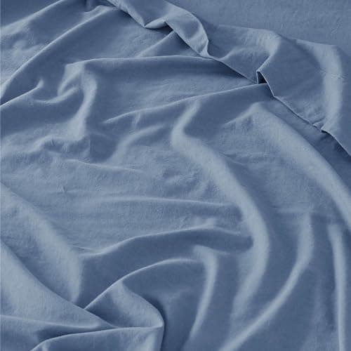 King Size Linen Cotton Sheets Set - 4 Pcs for All Seasons
