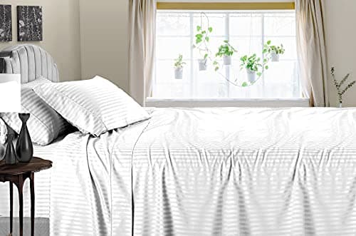 Premium 100% Egyptian Cotton 800 Thread Count 120x80 King Sheet Set, Deep Pocket 18", Mediterranean Blue