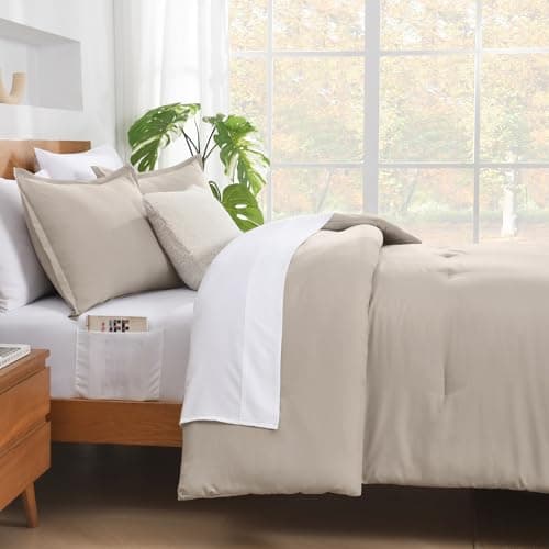 Queen Size Linen Comforter Set - Summer Soft Bed in a Bag