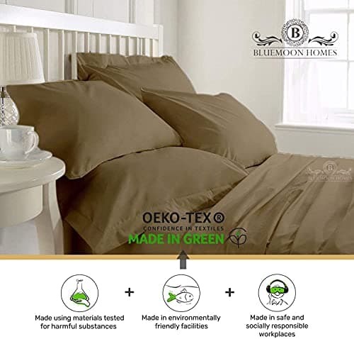 King Size Hotel Style Egyptian Cotton Pillowcases - 2 PC (Taupe)