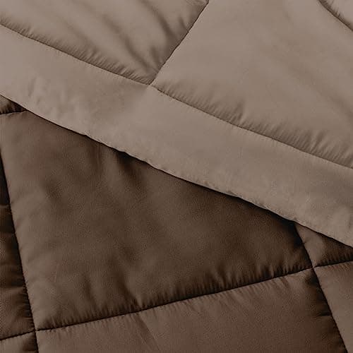 Linen Market Reversible Twin Comforter Set - Soft & Lightweight Down Alternative