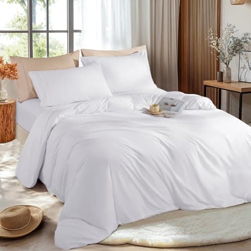 LBRO2M France Linen Queen Size Pillowcase Set 20"X30", Soft & Durable (2pcs)