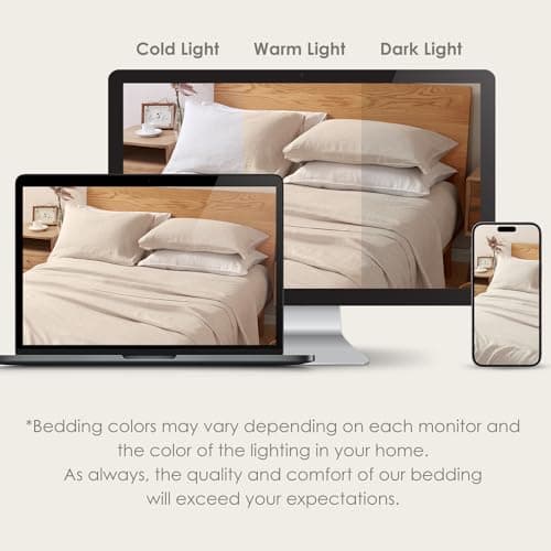 100% French Linen Sheets Set for Hot Sleepers - 4 Pcs Set