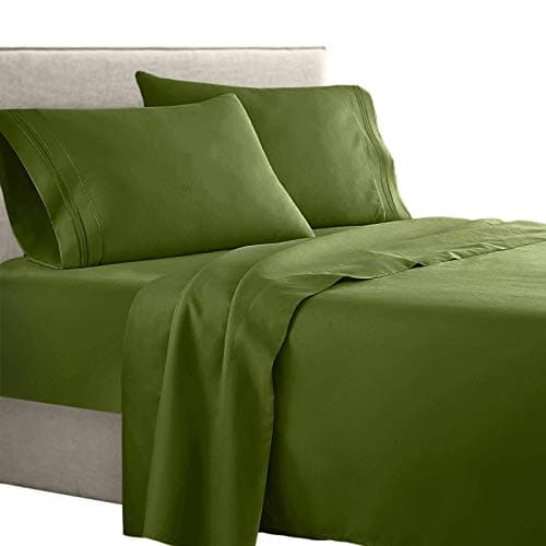 Clara Clark Supreme 1500 Thread Count 4PC Bed Sheet Set - Queen, Camel Gold