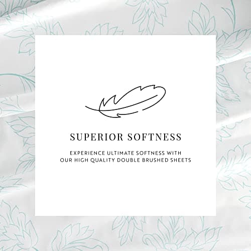 Ultra-Soft Aqua Vine Full Bed Sheet Set for Better Sleep