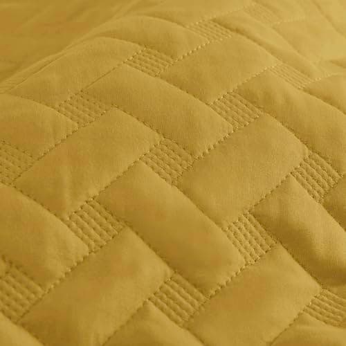Bedsure Queen Size Basket Weave Quilt - Soft Grey Seasonal Bedding Set