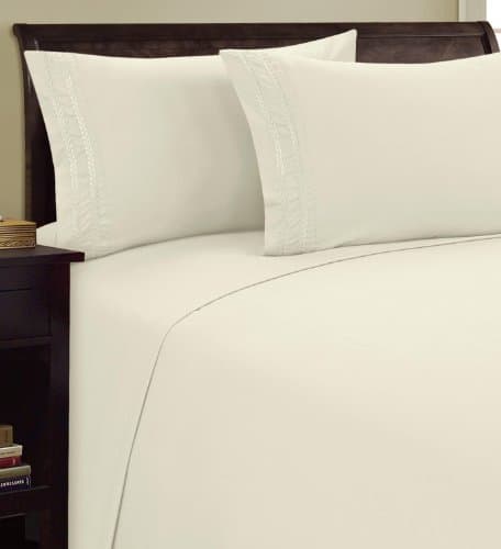 Elegant 1500 Thread Count Microfiber Twin Sheet Set, Deep Pocket Up to 16", Purple