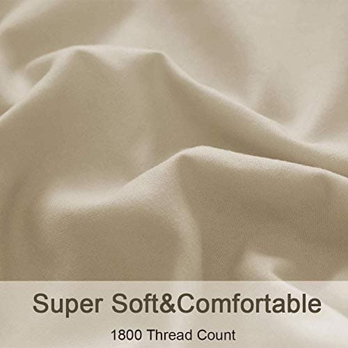 SONORO KATE Queen Bed Sheet Set - Super Soft Egyptian Microfiber, 1800 Thread Count, Wrinkle Resistant