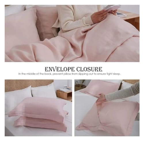 Natural French Washed 100% Linen Queen Comforter Set & Sheet, MM-102