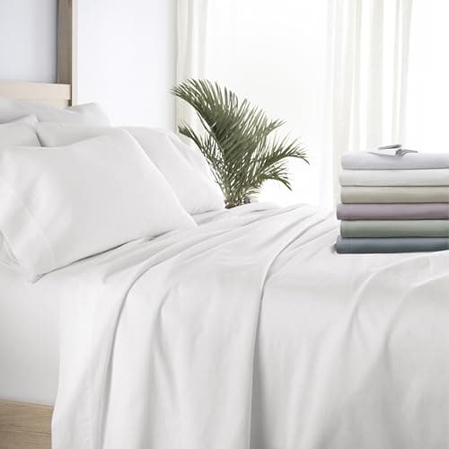 Ultra-Soft & Cooling Light Blue Flower Full Bedding Sheets for Full Size Bed - Sleep Better Than Ever with Linen Market Deep Pocket Sheets OEKO-TEX Certified