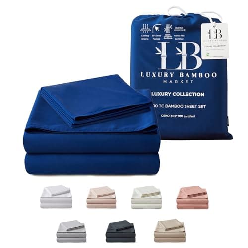 Luxury Bamboo King Size Bed Sheet Set - 100% Viscose - Ultra Soft Cooling Sheets - Classic White