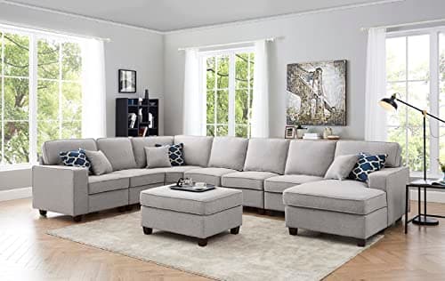 Devion Maison 4-in-1 Convertible L-Shaped Couch with Pull-Out Bed and Storage