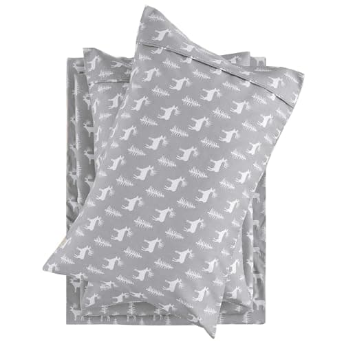 Vintage Flower Printed Full Size Bed Sheet Set with 15 Deep Pocket - 4 Piece Microfiber Patterned Sheet Set
