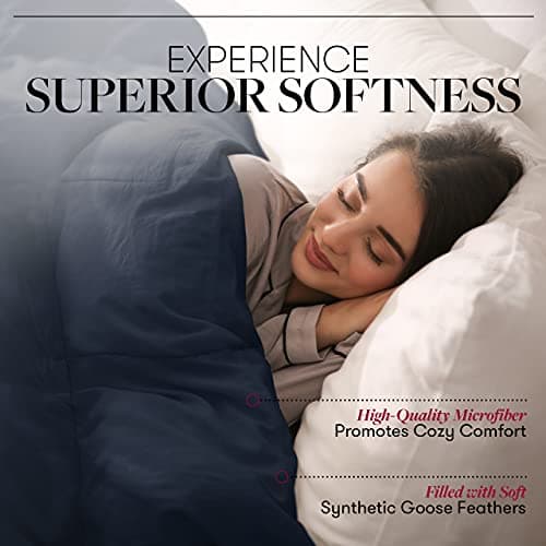 Luxury Goose Down Alternative Reversible Comforter - Twin/Twin XL - Brown/Cream
