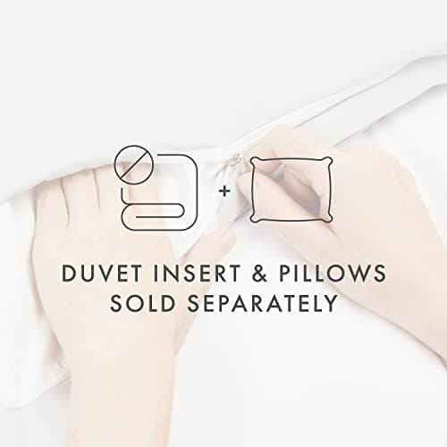 Queen Duvet Cover Set with 2 Pillow Shams - Navy Blue