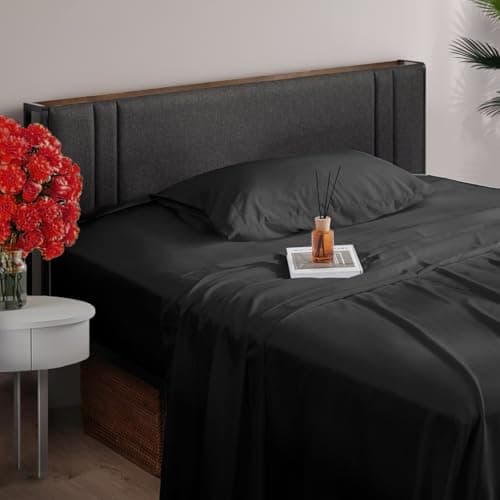 Z-hom Full Size 4-Piece Bed Sheets, Cooling & Breathable, Extra Soft & Wrinkle-Free, Deep Pocket, White
