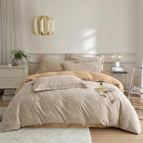 VM VOUGEMARKET Queen Blue Striped Duvet Cover & Pillowcases Set