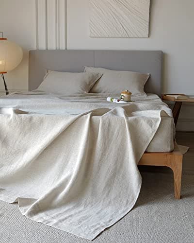 XZ XIFA Green Linen Queen Sheets - Organic Linen for Hot Sleepers - Queen Set (1 Flat, 1 Fitted, 2 Pillowcases)  
XZ XIFA Green Linen Queen Sheets - Breathable and Cooling for Hot Sleepers - Queen Set (1 Flat, 1 Fitted, 2 Pillowcases)  
XZ XIFA Green