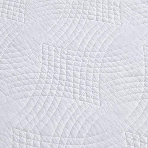 Laura Ashley Trellis White Daybed Set with Shams & Pillow Cover