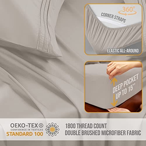 Luxury Hotel Quality Cooling Queen Size Sheet Set