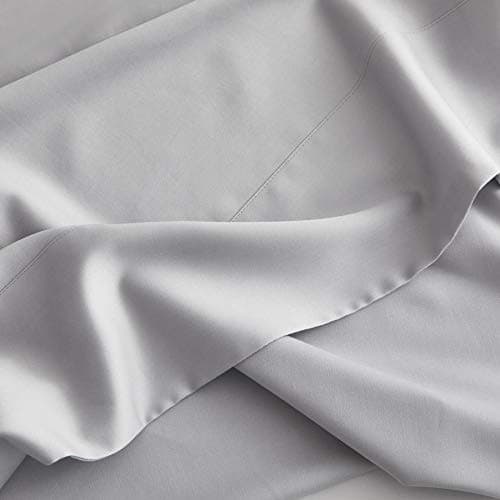 Bamboo Viscose DOZ Sheet Set, 100% Organic, Buttery Soft, Cooling, High GSM, Deep Pockets (Queen, Sky)