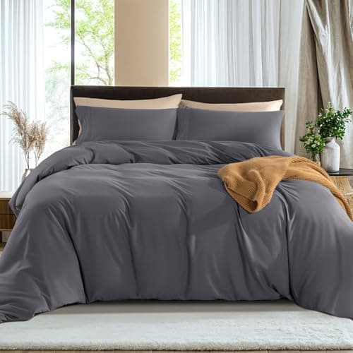 LBRO2M France Linen Queen Size Pillowcase Set 20"X30", Soft & Durable (2pcs)
