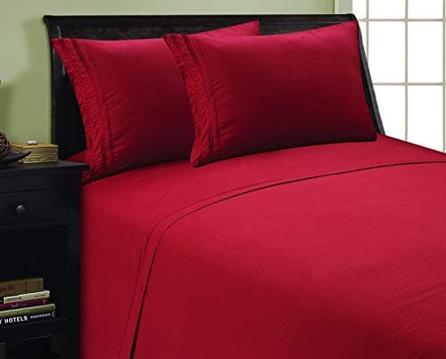 Elegant 1500 Thread Count Microfiber Twin Sheet Set, Deep Pocket Up to 16", Purple