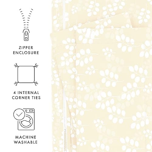 Queen Duvet Cover Set - Hotel-Like Comfort with Softness & Exquisite Prints