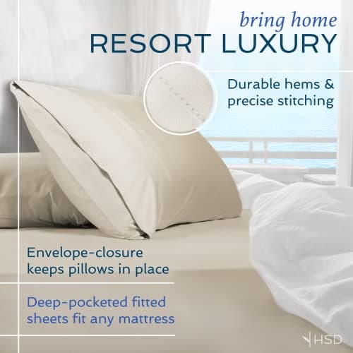Bamboo Viscose 4-Piece Bed Sheet Set, Cooling & Soft Black Full Size