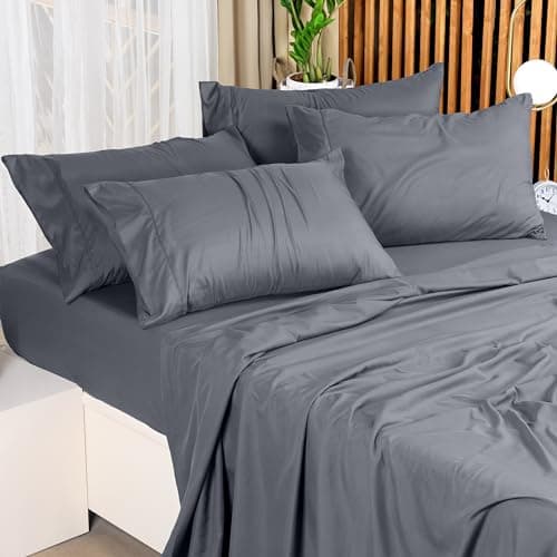 Utopia Bedding Queen Size Brushed Microfiber Sheets - Grey