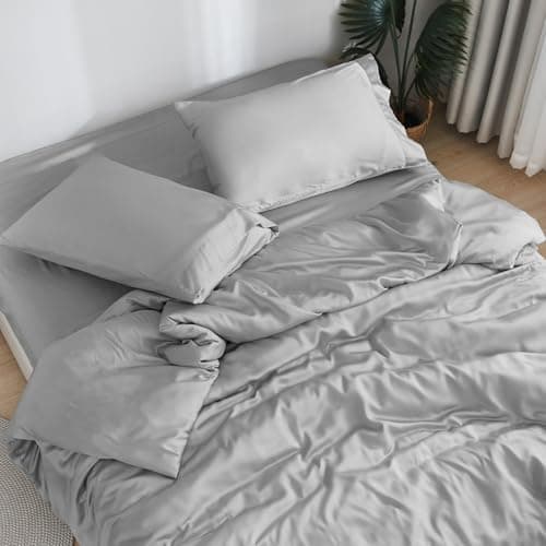 DOZ King Sheet Set, 100% Bamboo Viscose, Organic, Buttery Soft, Cooling, High GSM, Deep Pockets