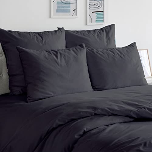 Sunday Home 100% Oeko Tex Certified Cotton Sheets - Dark Grey Queen Set