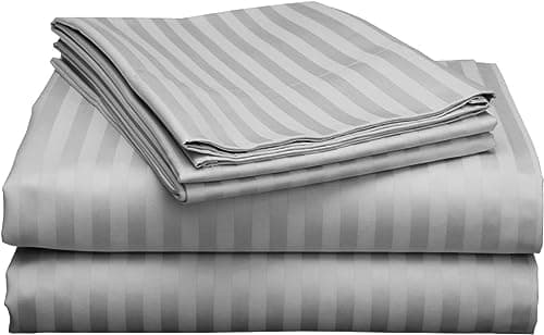 True Luxury Egyptian Cotton King Size Sheets 1000 Thread Count Silver Grey