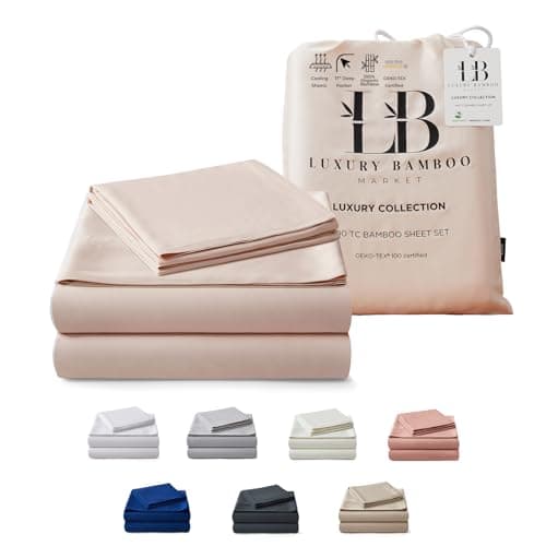 Luxury Bamboo King Size Bed Sheet Set - 100% Viscose - Ultra Soft Cooling Sheets - Classic White