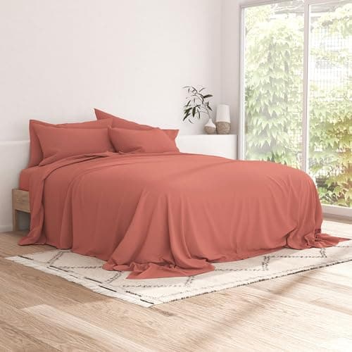 Essential Ultra Soft Linen Market Sheet Set - 4 Piece Microfiber Bedding