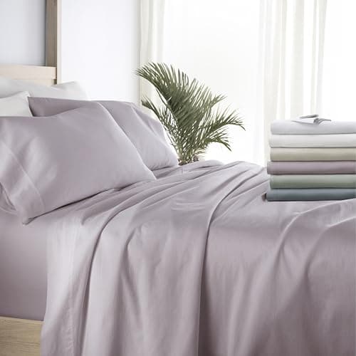Ultra-Soft & Cooling Light Blue Flower Full Bedding Sheets for Full Size Bed - Sleep Better Than Ever with Linen Market Deep Pocket Sheets OEKO-TEX Certified