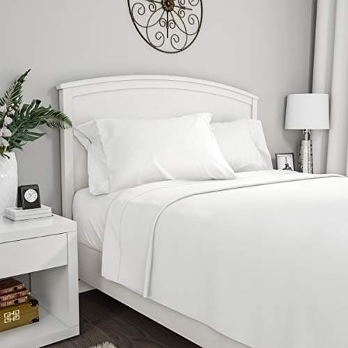 Lavish Silver Brushed Microfiber 4-Piece Bed Linens Set, Full, Gray