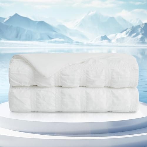 Q-Max 0.4 Reversible Cooling Comforter Queen Size White
