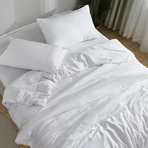 Bamboo Viscose DOZ Sheet Set, 100% Organic, Buttery Soft, Cooling, High GSM, Deep Pockets (Queen, Sky)