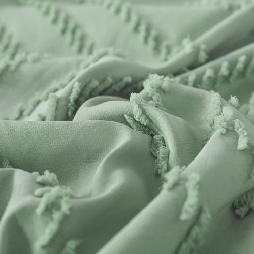 Andency Queen Beige Comforter Set Boho Cream Tufted Bedding 3 Pieces