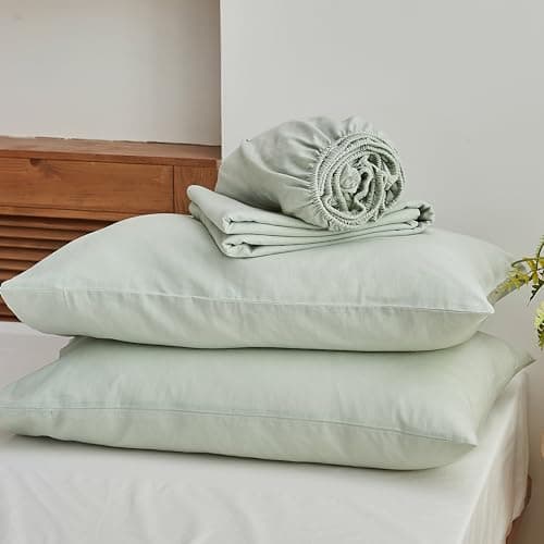 Simple&Opulence Belgian Linen Sheet Set - 4 Pieces (King Size, Linen/Beige)