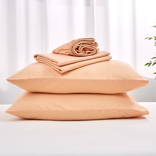 Simple&Opulence Belgian Linen Sheet Set - 4 Pieces (King Size, Linen/Beige)