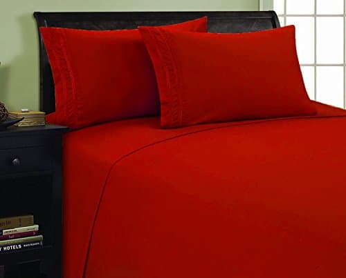 Elegant 1500 Thread Count Microfiber Twin Sheet Set, Deep Pocket Up to 16", Purple