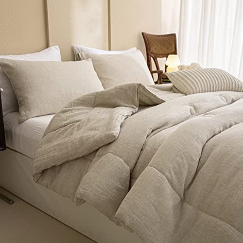 100% Linen Comforter Set Queen