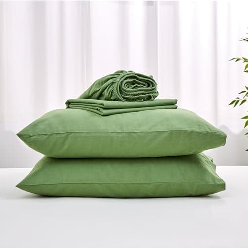 Simple&Opulence Belgian Linen Sheet Set - 4 Pieces (King Size, Linen/Beige)